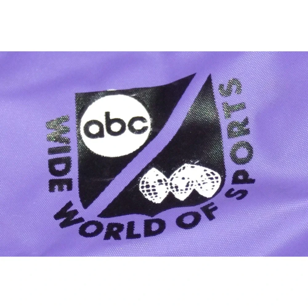 RARE Vtg 90s Girls Soccer Duffel Bag ABC‎ Wide World Sports Purple Pink Graphic
